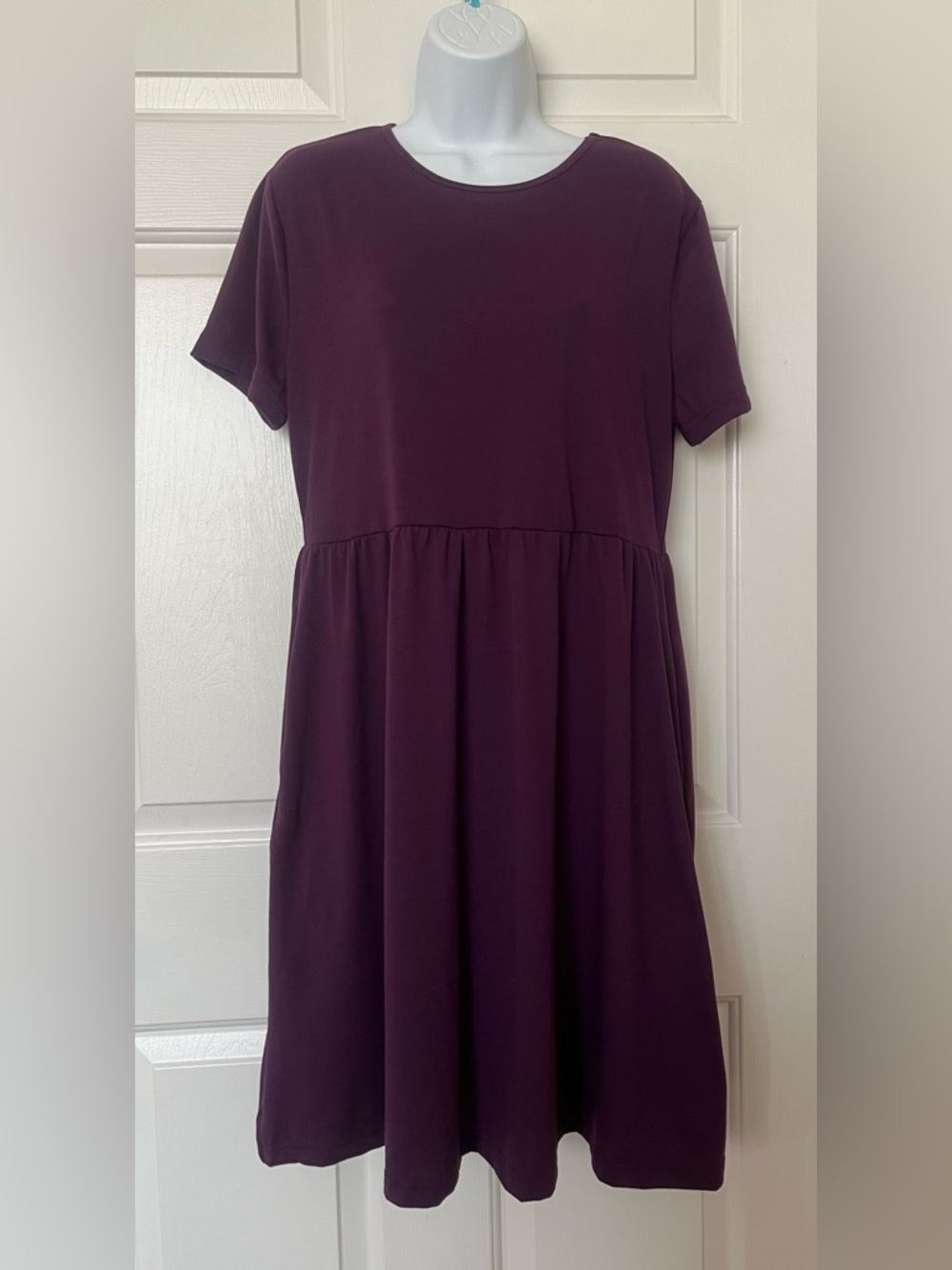 SHEIN Purple Short-Sleeve Top